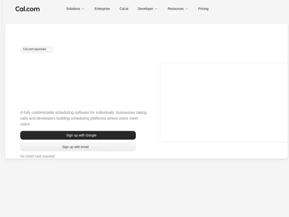 Cal.com screenshot