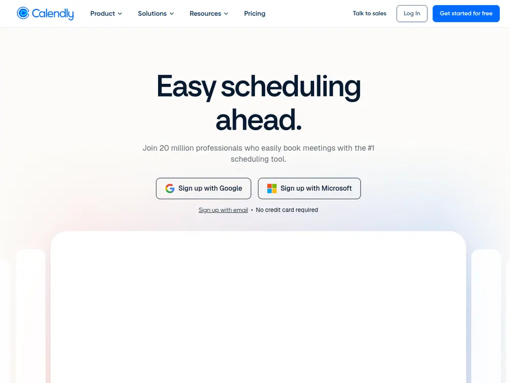 Calendly screenshot