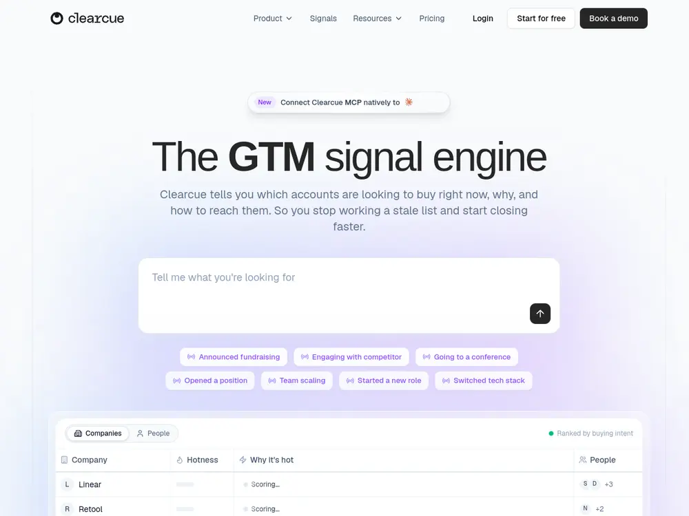 Clearcue screenshot