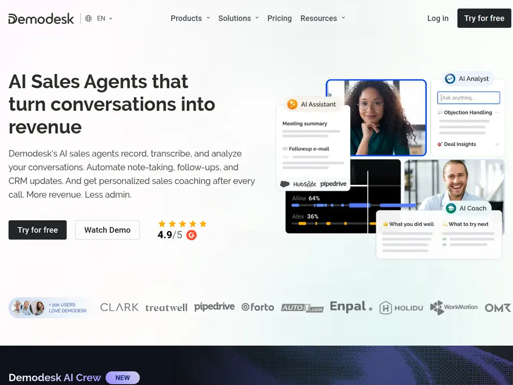 Demodesk screenshot
