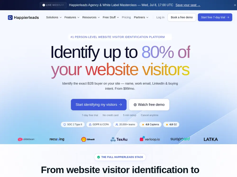 Happierleads screenshot
