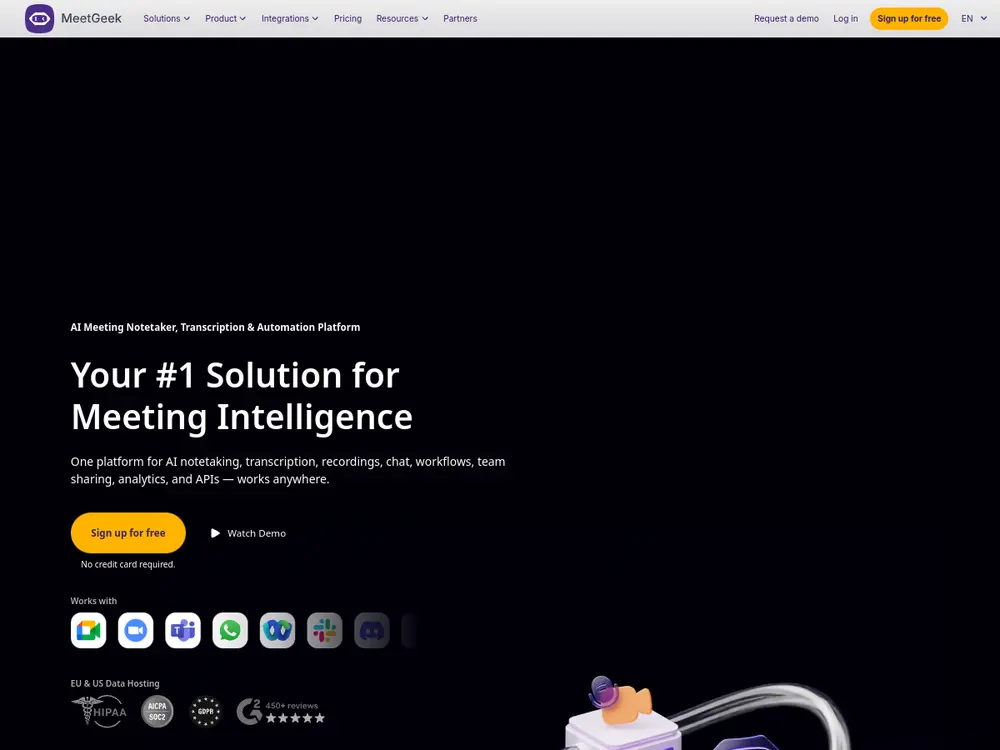 MeetGeek screenshot