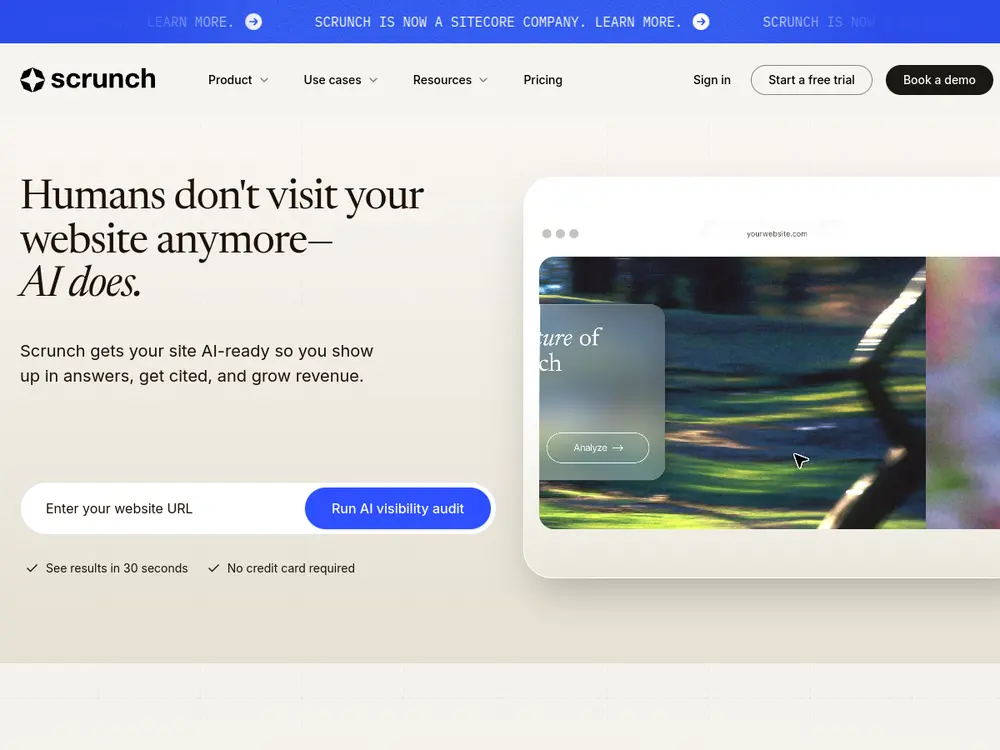 Scrunch AI screenshot
